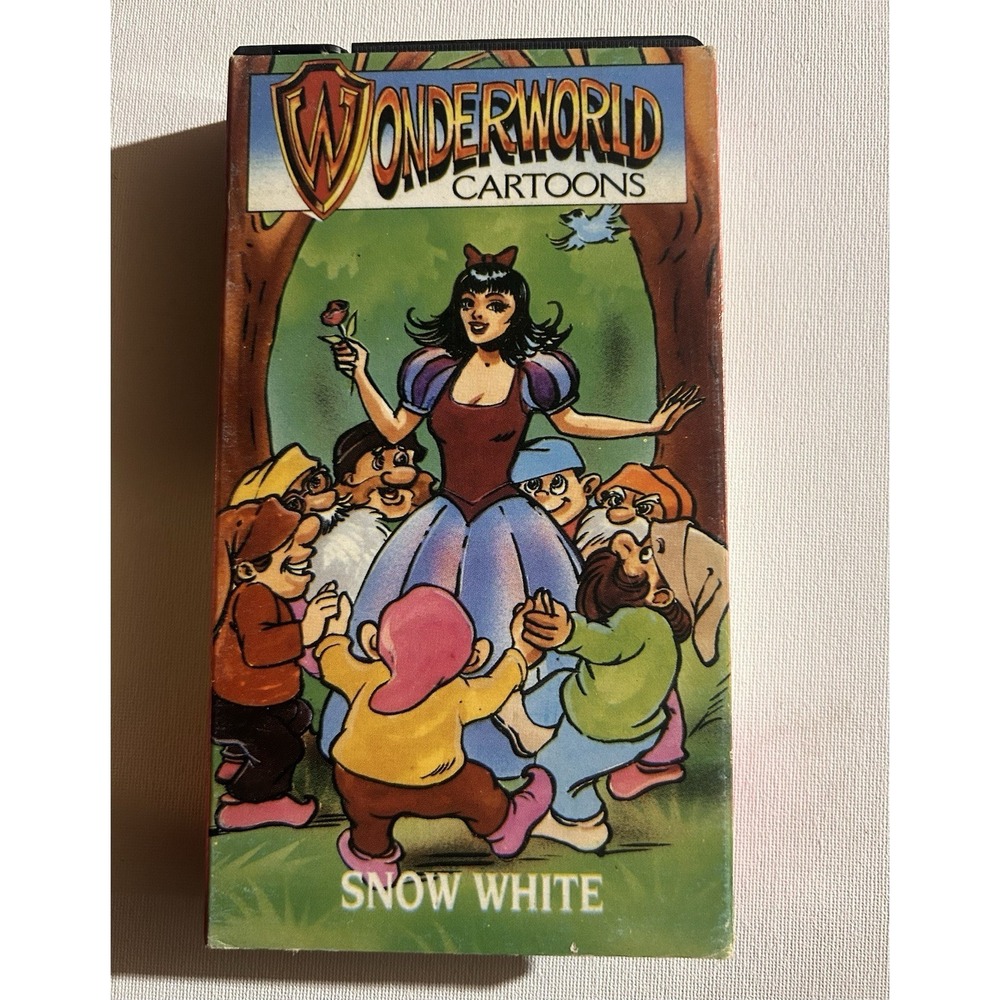 Wonderworld Cartoons – Snow White VHS (1990) – Rare Vintage Collectible